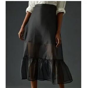 Anthropologie Organza Sheer Skirt